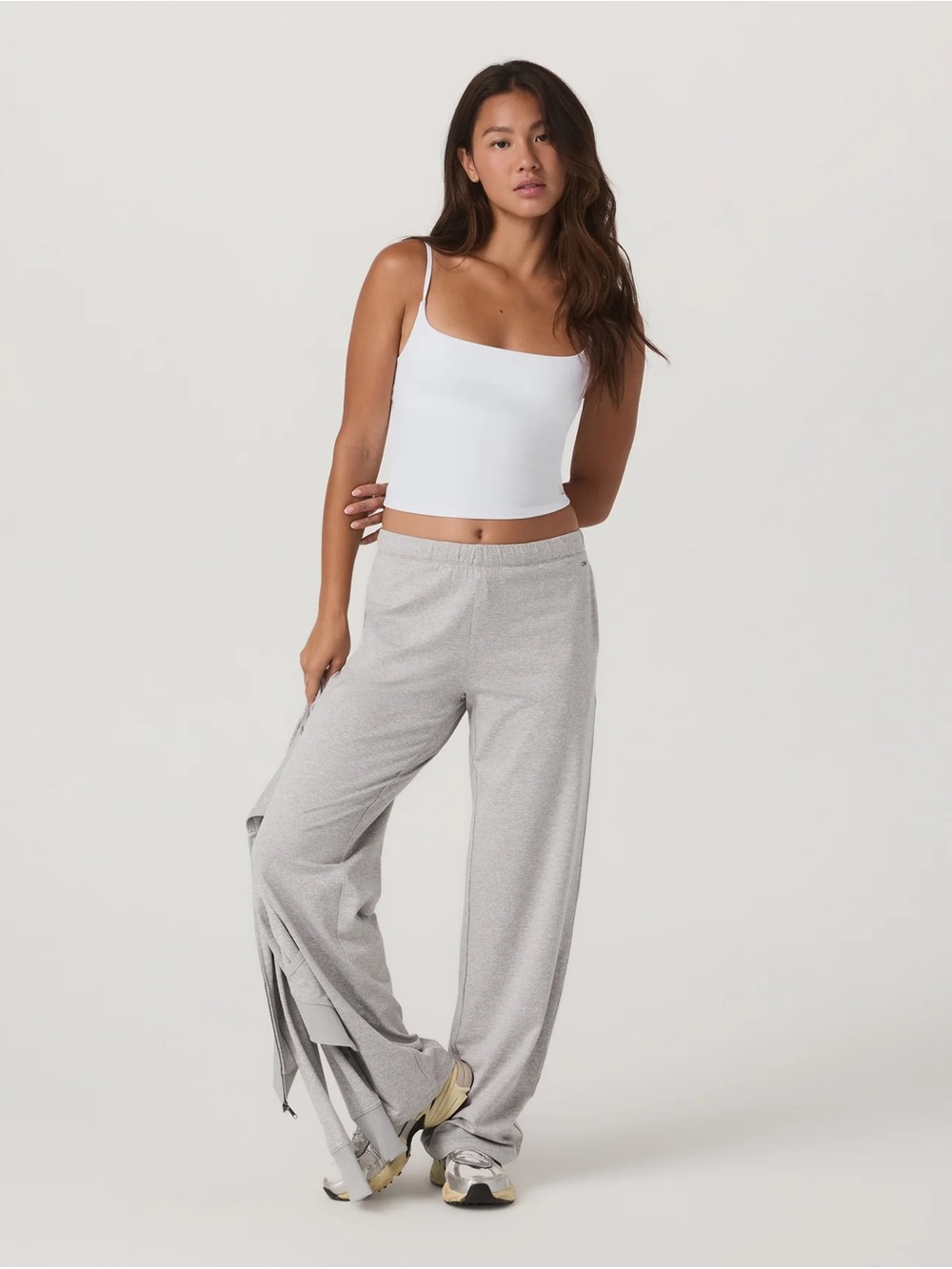 Vuori Halo Modern Straight Leg Pant - Long Size Small Pale Grey Heather